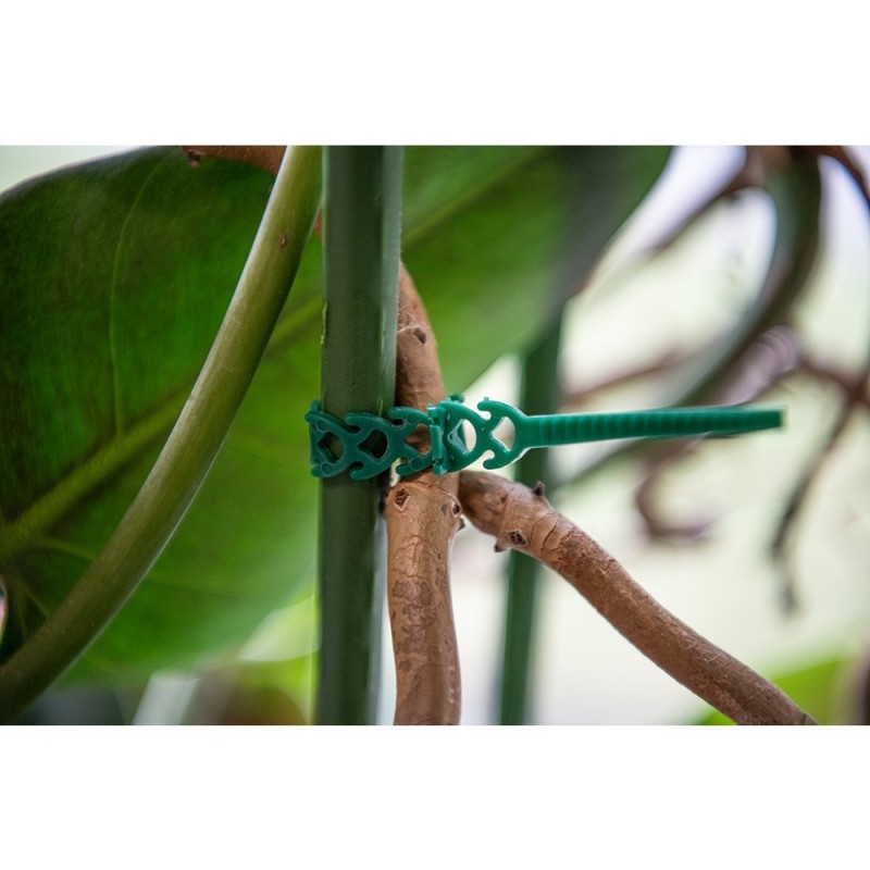 Bradas nyitható gyorskötöző növényekhez 10 x 300mm, zöld