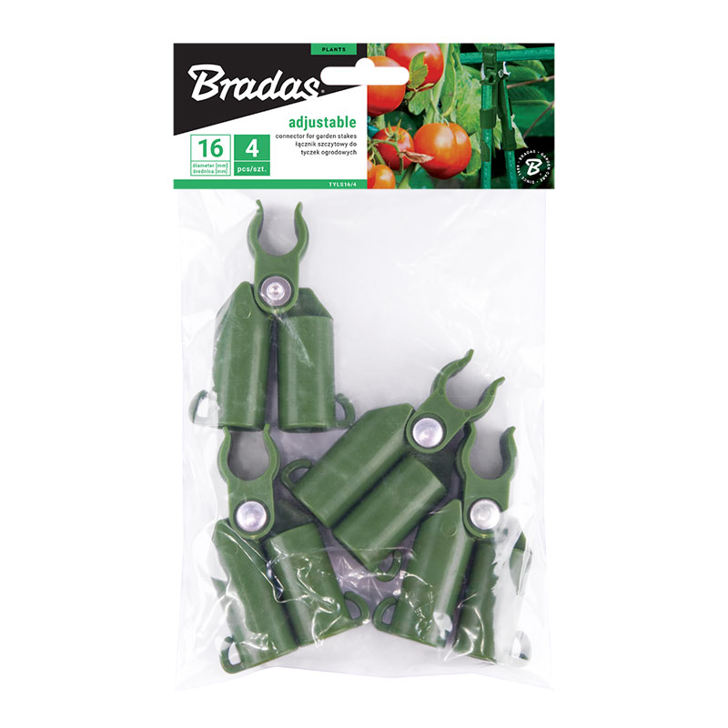 Csatlakozó 11 mm-es paradicsom karóhoz, 4 db.