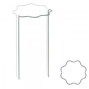 Kerti növénytámasz, hullámos, félkör alakú, 115 cm