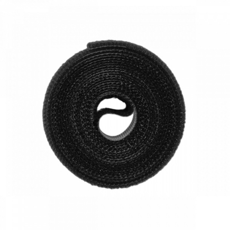 Többfunkciós tépőzáras szalag 12,5 mm x 2 m, fekete