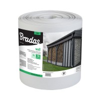 Belátásgátló szalag 19cm x 26m, merevfalú, 1200g/m2, Bradas, világosszürke