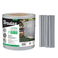 Belátásgátló szalag 19cm x 35m, 450g/m2, Bradas, világos szürke