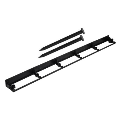 Hajlítható műanyag gyep szegély Lineo szett 2 szeggel, 1m x 4,5cm