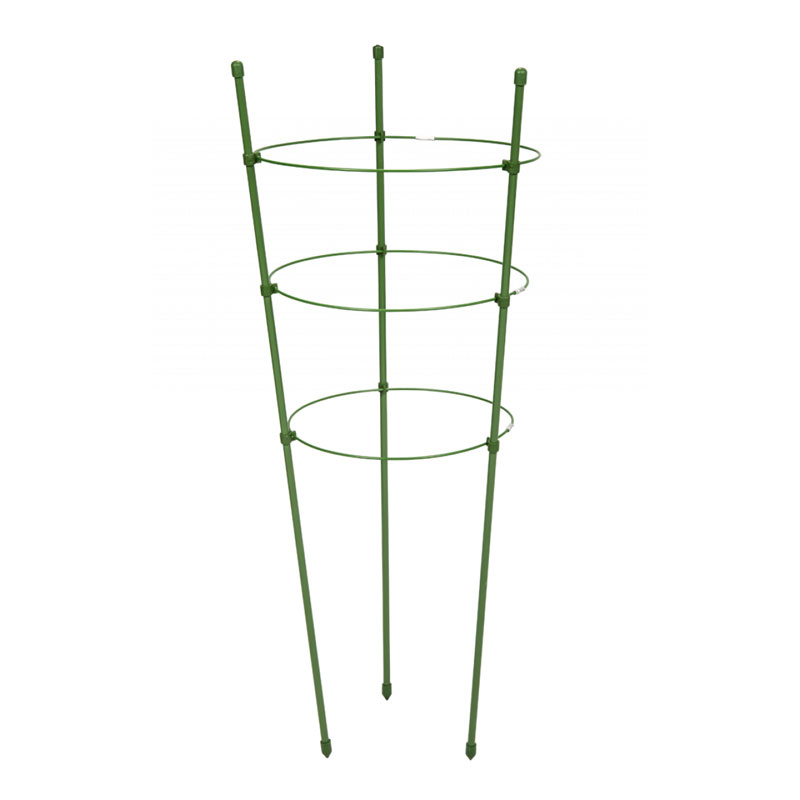 Kerti növénytámasz 3 gyűrűvel, 75 cm