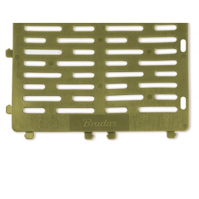 Műanyag fatörzsvédő rács, zöld, 4 db.