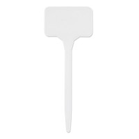 Növény jelölő tábla szett, 15x5,5cm, fehér, 10db