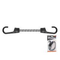 Rugalmas gumikötél PVC bevonatú fémkampóval, Bradas, 40 cm, 2 db.