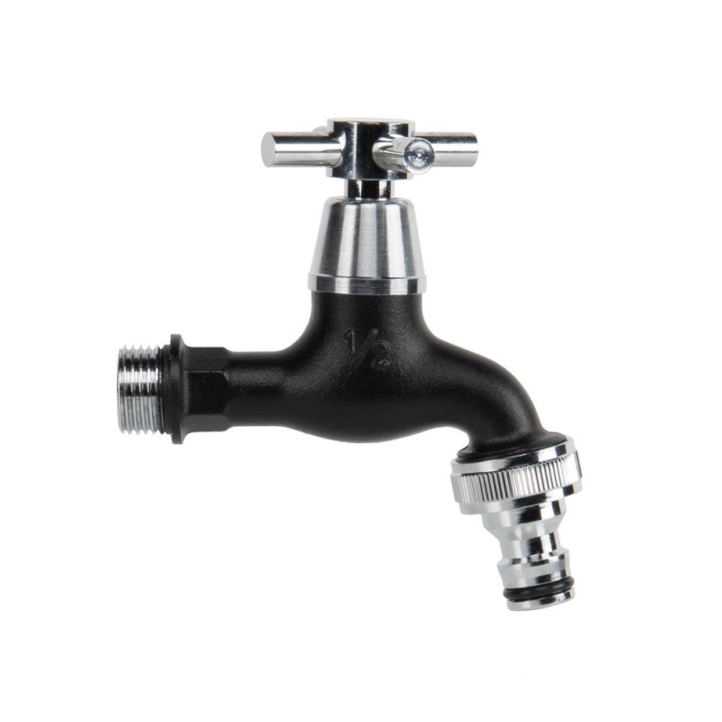 Színes kerti csap, 1/2 bekötés, Bradas, fekete