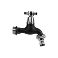 Színes kerti csap, 3/4 bekötés, Bradas, fekete