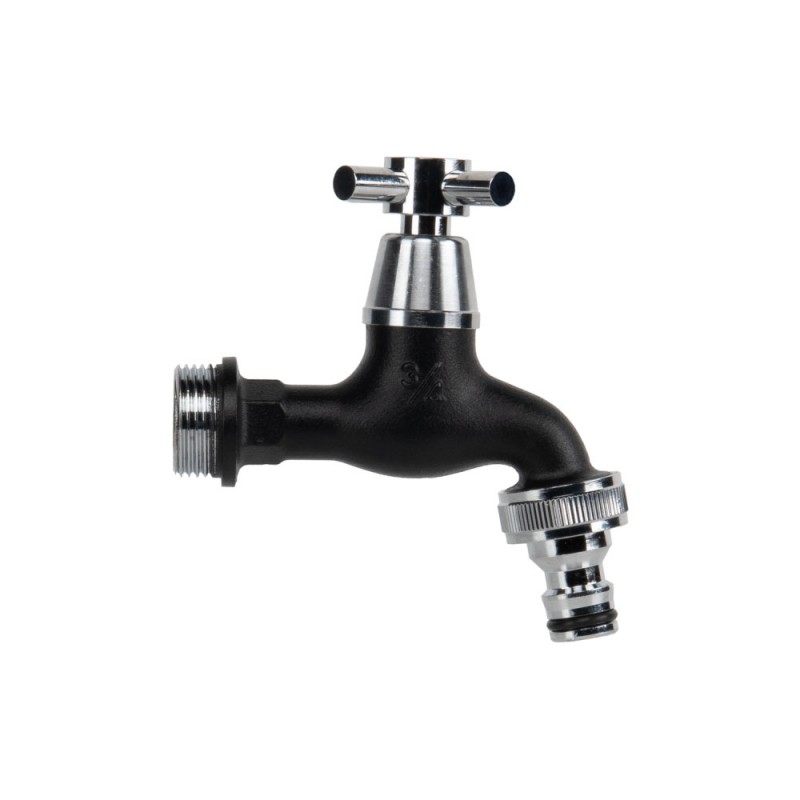 Színes kerti csap, 3/4 bekötés, Bradas, fekete