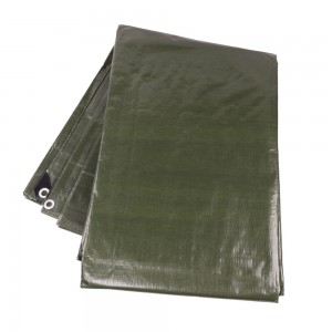 Bradas ARMY GREEN takaróponyva rögzítőszemekkel, 160 g/m², 10 × 12 m