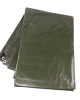 Takaró ponyva, ARMY GREEN, gyűrűs, 160g, 2 x 3m