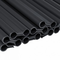 Zárósín belátásgátló merev szalaghoz, 19 cm, antracit, 20 db.