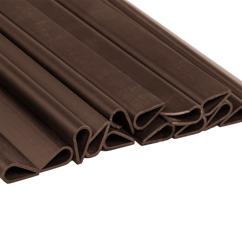 Zárósín belátásgátló szalaghoz, 19 cm, barna, 20 db.