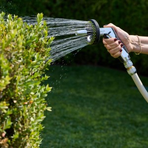 Krómozott fém kerti locsolópisztoly 440