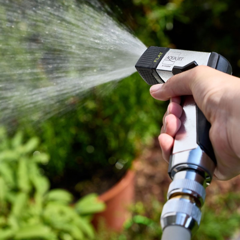 Krómozott fém kerti locsolópisztoly 441