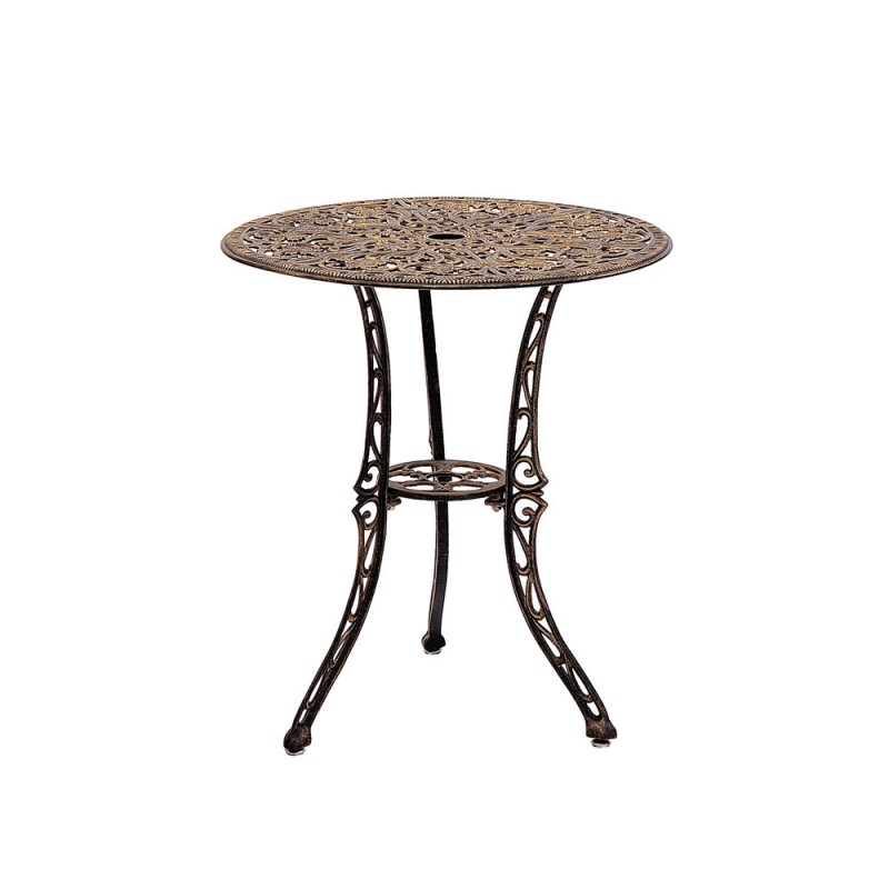 Karina alumínium kerti asztal, fekete-arany