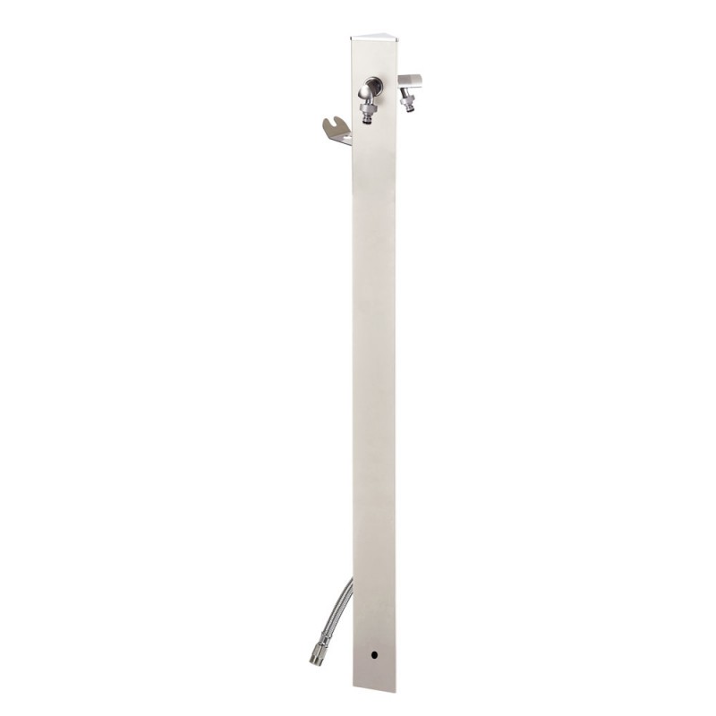 Modern alumínium kerti állókút, törtfehér - Aquapoint Triangle