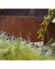 Acél kerti ágyásszegély CORE Edge, 1m x 6,5cm, corten