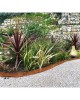 Acél kerti ágyásszegély CORE Edge, 1m x 6,5cm, corten