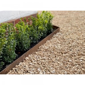 Acél kerti ágyásszegély CORE Edge, 1m x 10cm, corten