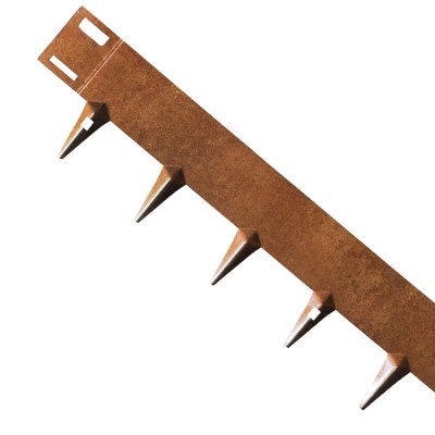 Acél kerti ágyásszegély CORE Edge, 1m x 10cm, corten