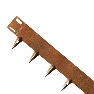 Acél kerti ágyásszegély CORE Edge, 1m x 15cm, corten