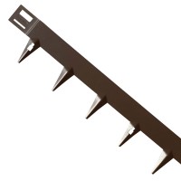 Acél kerti ágyásszegély CORE Edge, 1m x 6,5cm, barna