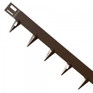 Acél kerti ágyásszegély CORE Edge, 1m x 6,5cm, barna