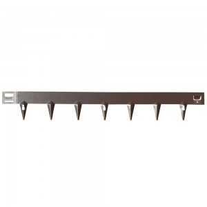 Acél kerti ágyásszegély CORE Edge, 1m x 6,5cm, barna