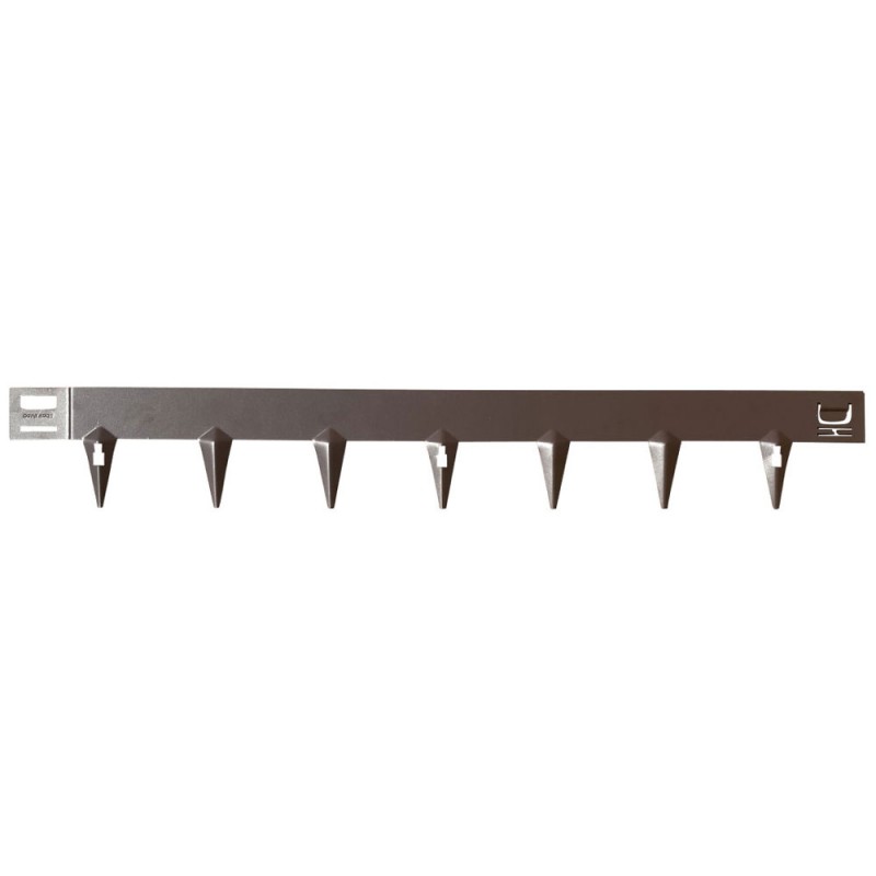 Acél kerti ágyásszegély CORE Edge, 1m x 6,5cm, barna