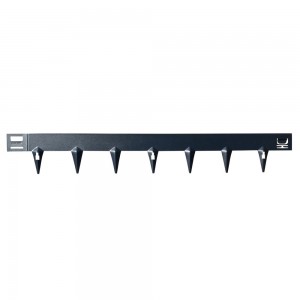 Acél kerti ágyásszegély CORE Edge, 1m x 6,5cm, fekete