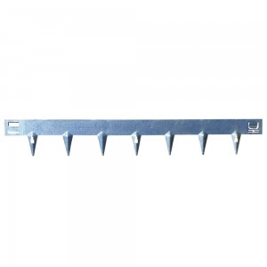 Acél kerti ágyásszegély CORE Edge, 1m x 6,5cm, horganyzott