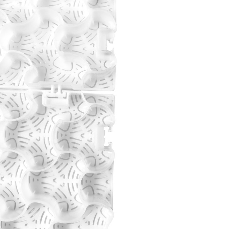 Műanyag gyeprács HDPE Ecco Multidal, fehér, 3 x 113 x 78 cm