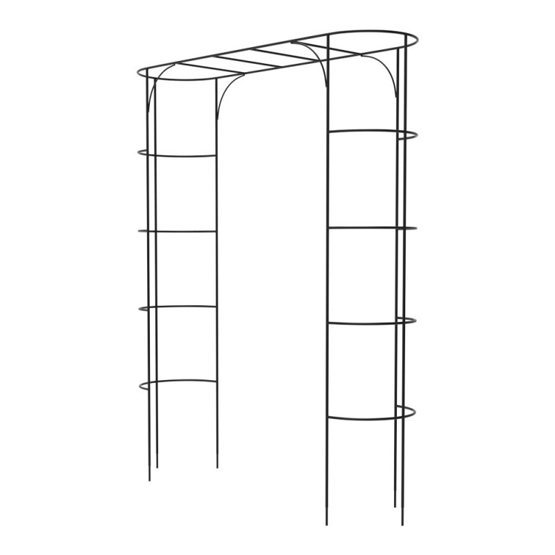 Kerti fém rózsakapu, viráglugas, Primo