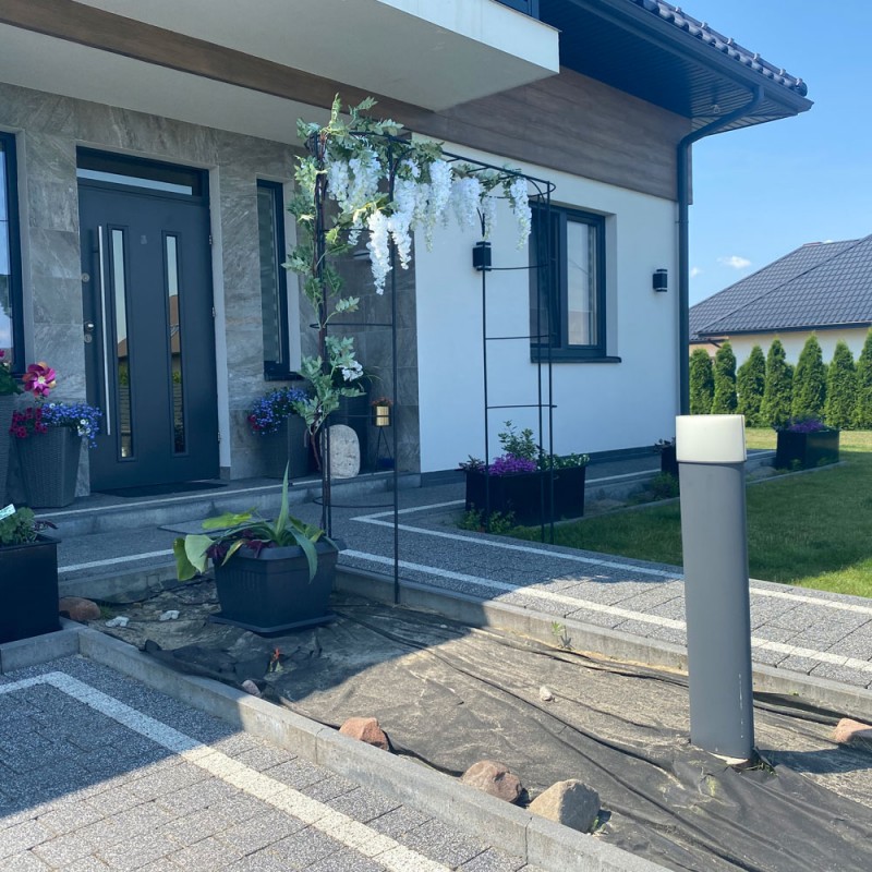 Kerti fém rózsakapu, viráglugas, Primo