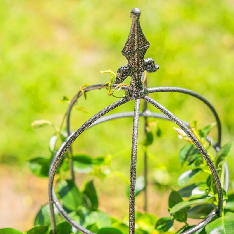 Obeliszk formájú futtatórács, köríves, 80 cm