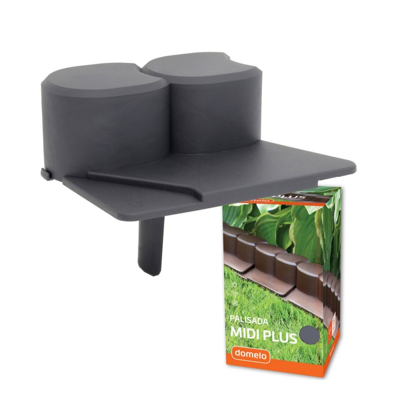 Peremes kerti szegély, 14 cm, grafit, 1 db.