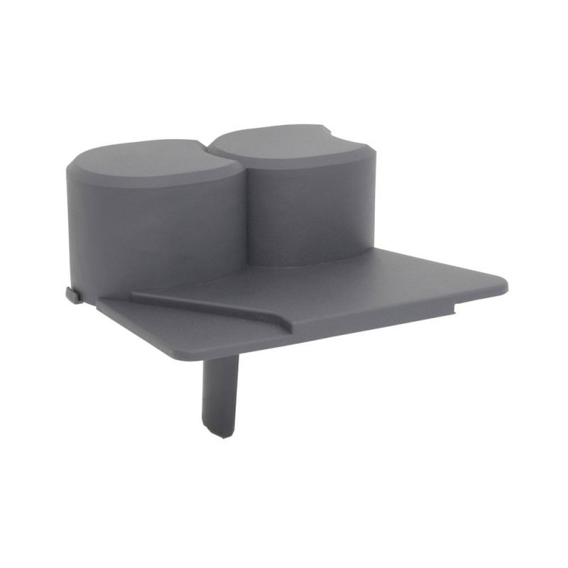 Peremes kerti szegély, 14 cm, grafit, 1 db.