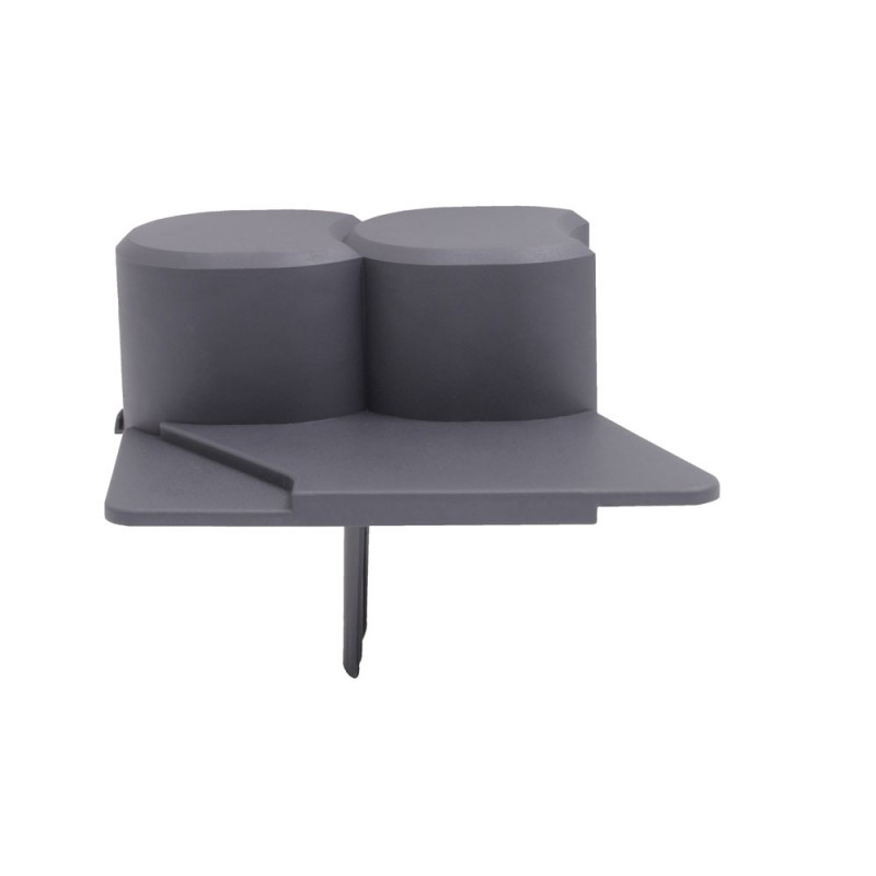 Peremes kerti szegély, 14 cm, grafit, 1 db.