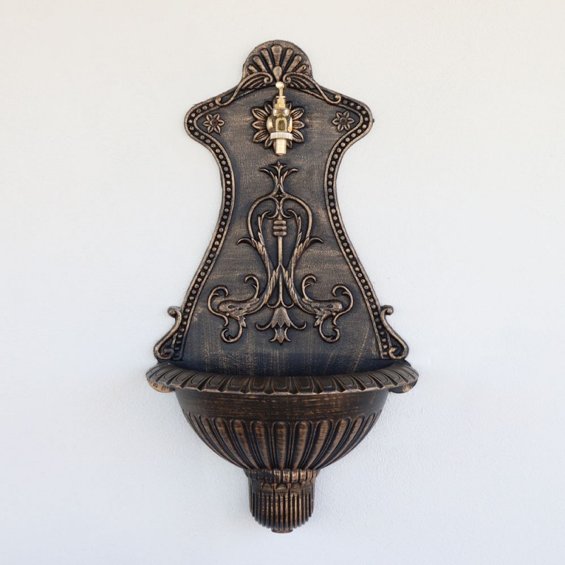 Alberta kerti alumínium falikút, fekete-arany