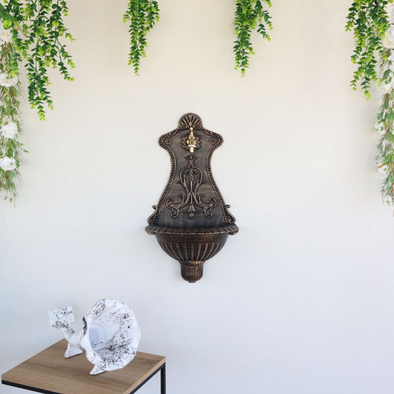 Alberta kerti alumínium falikút, fekete-arany