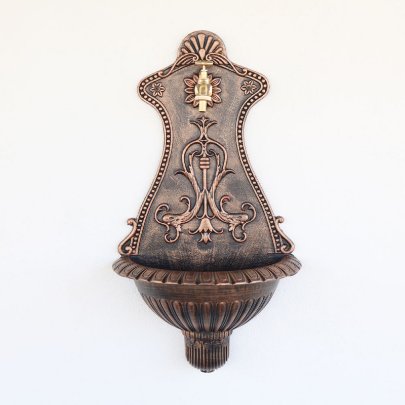 Alberta kerti alumínium falikút, fekete-bronz