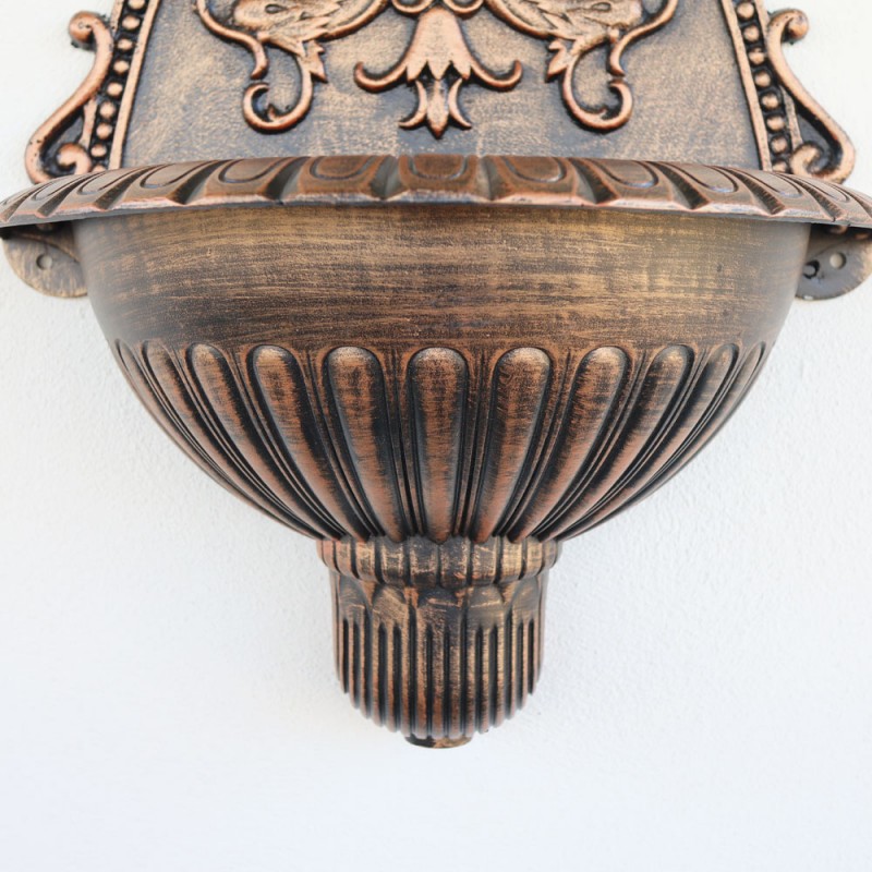 Alberta kerti alumínium falikút, fekete-bronz