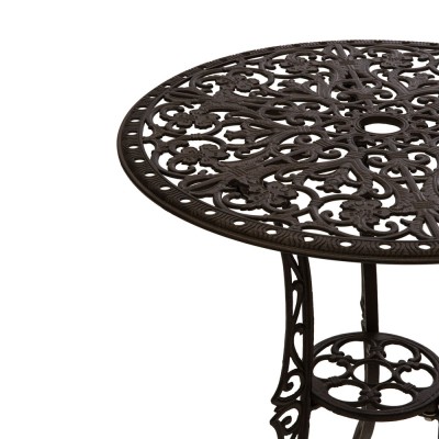 Karina alumínium kerti bútor szett 4 székkel, barna