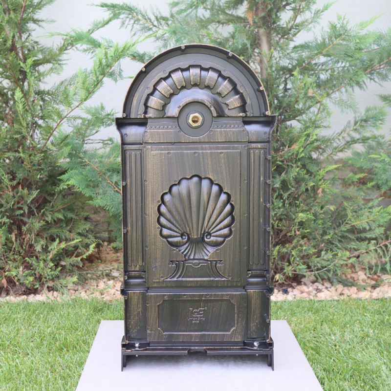 Land kerti alumínium falikút, fekete-arany