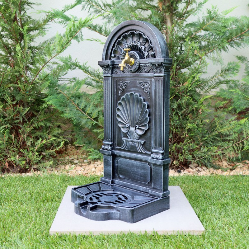 Land kerti alumínium falikút, szürke