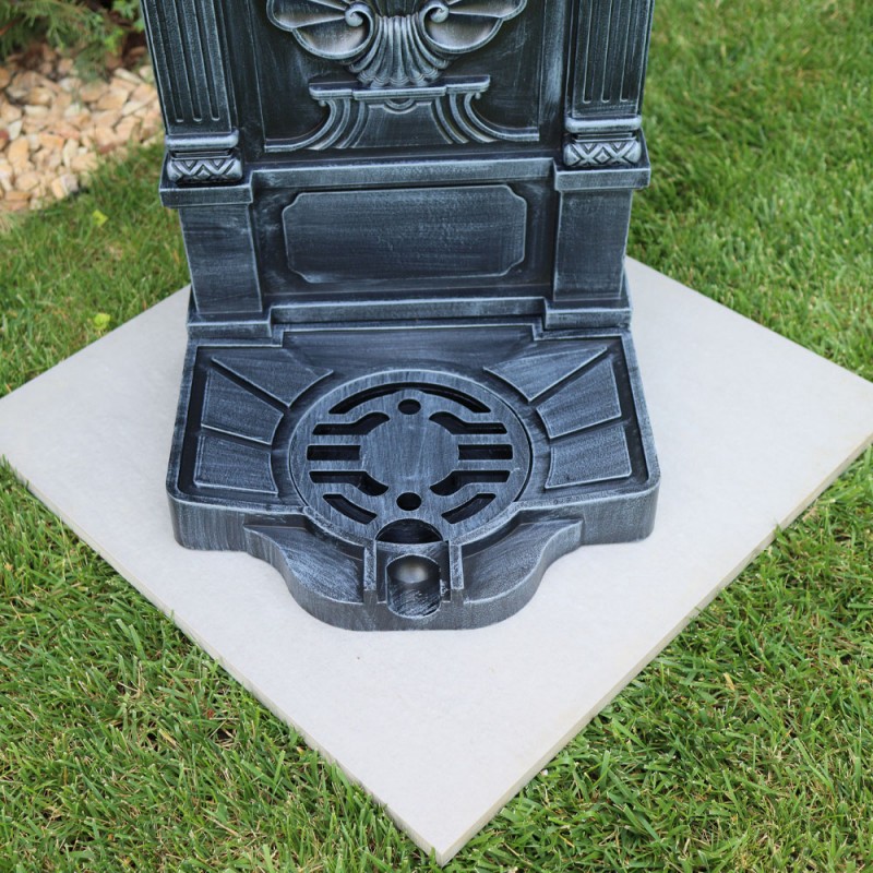 Land kerti alumínium falikút, szürke