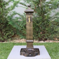 Lara kerti alumínium állókút, fekete-arany