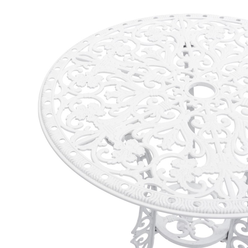 Karina alumínium kerti asztal, fehér